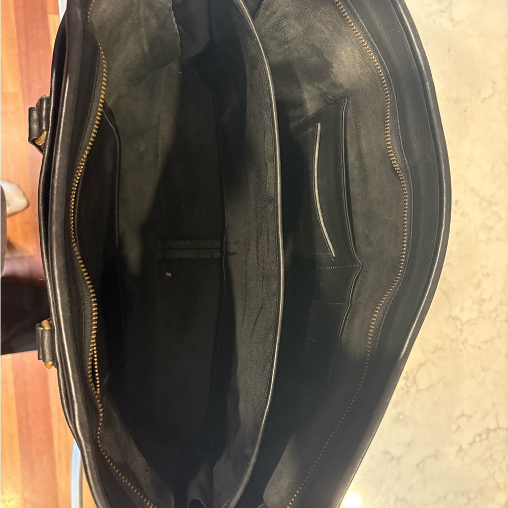 Coach Black Leather Men's Briefcase - Picture 2 of 4